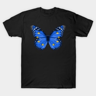 European Union Flag  Butterfly - Gift for European Union From European Union T-Shirt